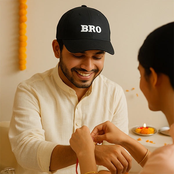 Embroidered Cap - For Bro | Raksha Bandan Gift for Bhai