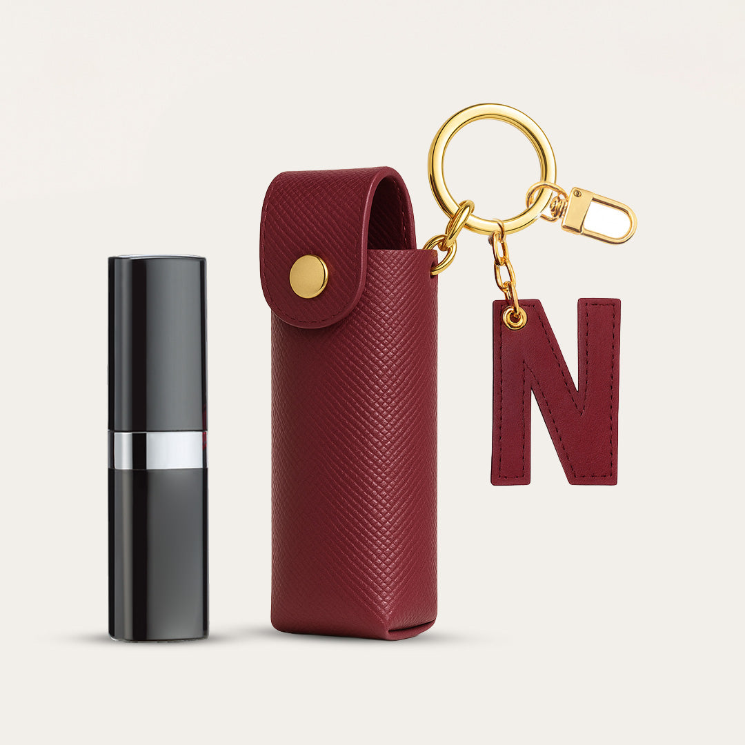 Personalised Lipstick Keychain - Wine