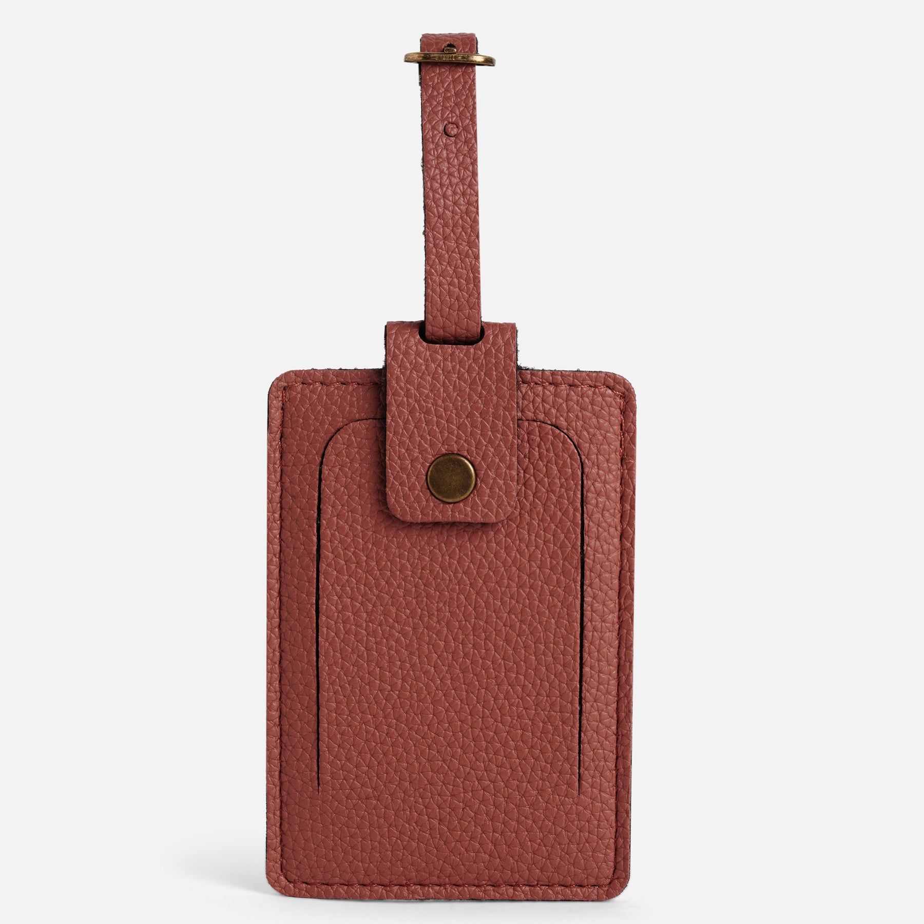 Personalised Leather Large Luggage/Baggage Tag - Misty Rose Offer