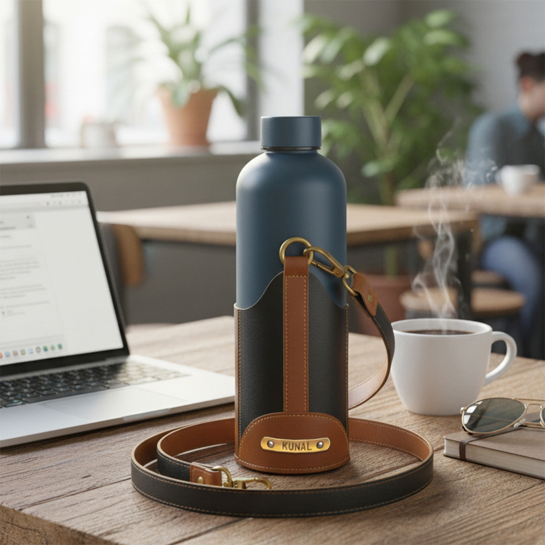 Quench - Everyday Bottle Sling - Tan & Black