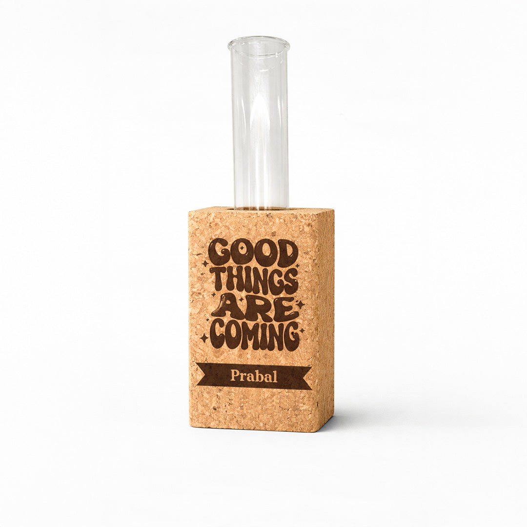 Personalised Magnetic Cork Planter - Good things are coming