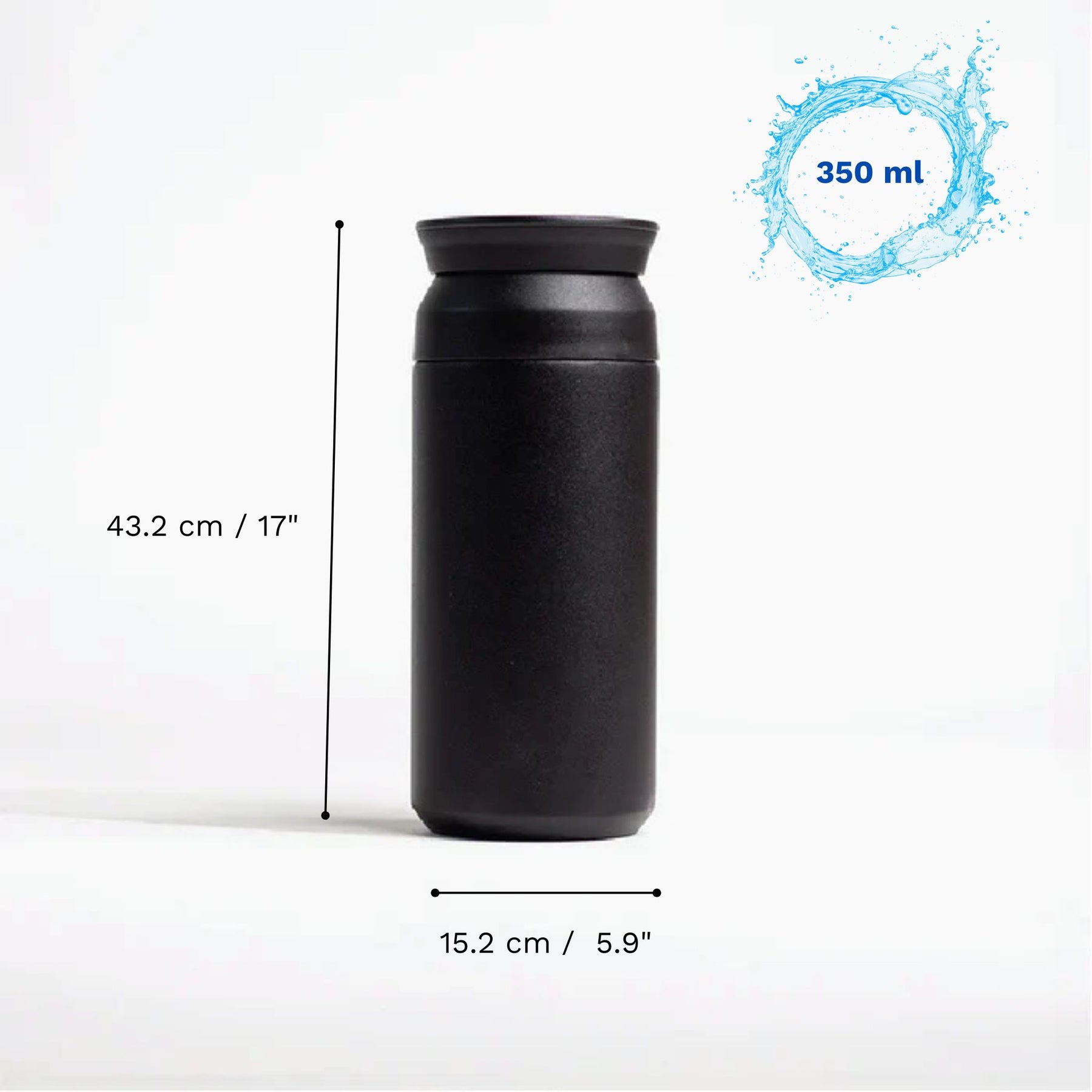 Personalised Black Insulated Coffee Tumbler - Gift for Men