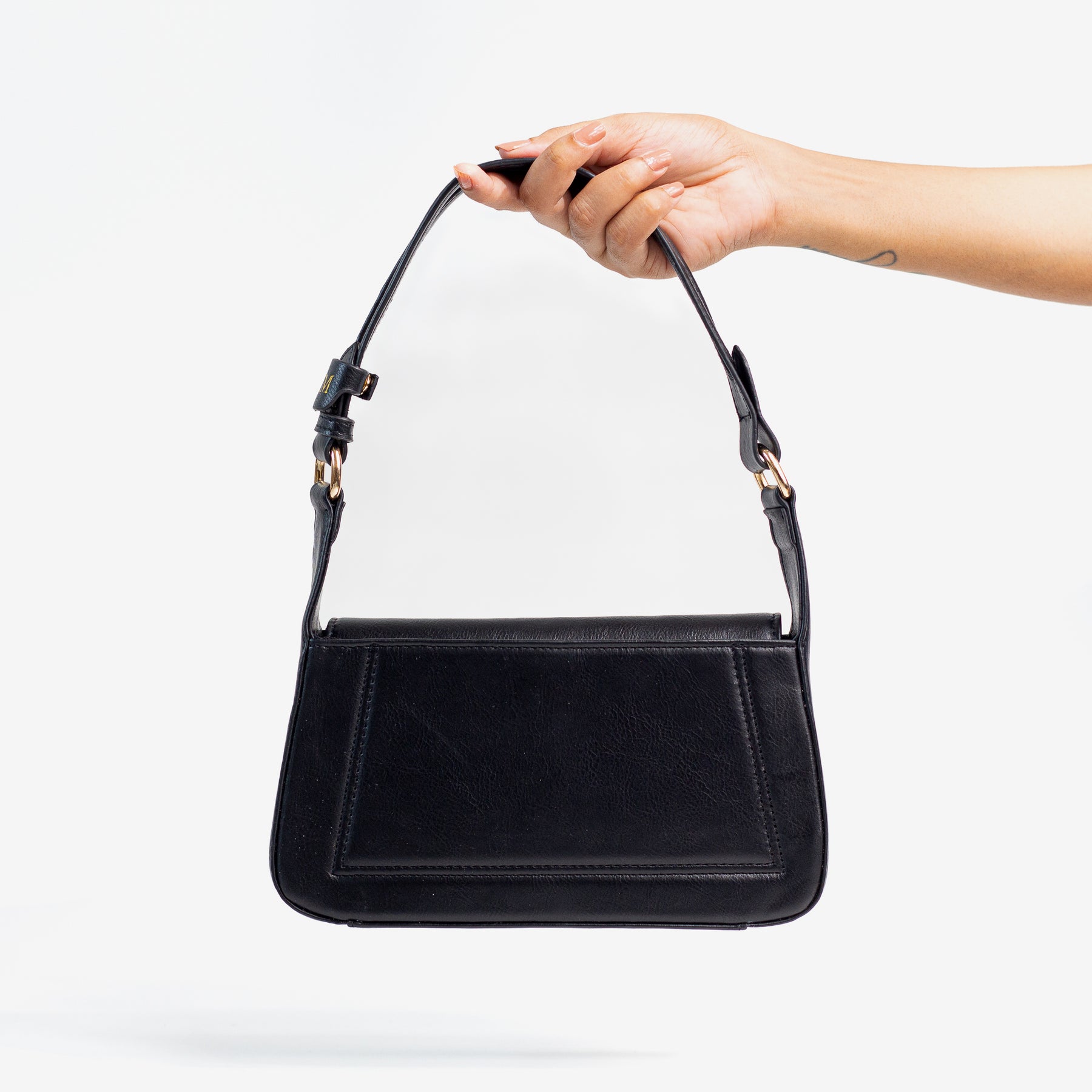 Personalised Women's Shoulder Bag- Black