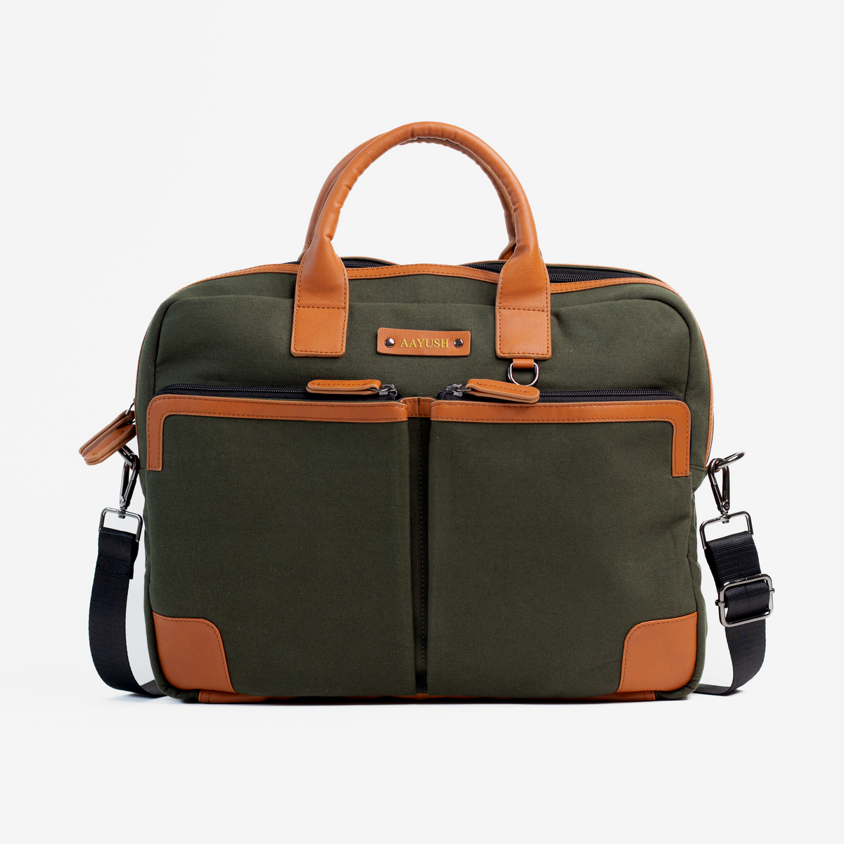 Personalised Urban Laptop Bag - Olive