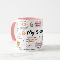 Ceramic Mug – Heartfelt Mug for Sister | Raksha Bandhan Special