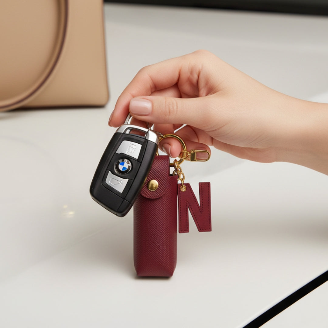 Personalised Lipstick Keychain - Wine