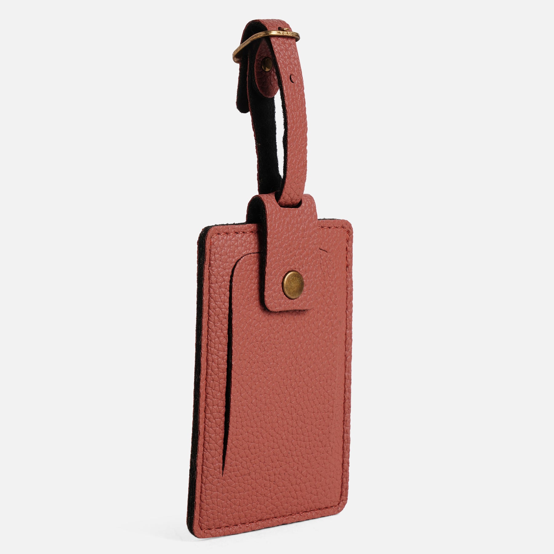 Personalised Leather Large Luggage/Baggage Tag - Misty Rose Offer