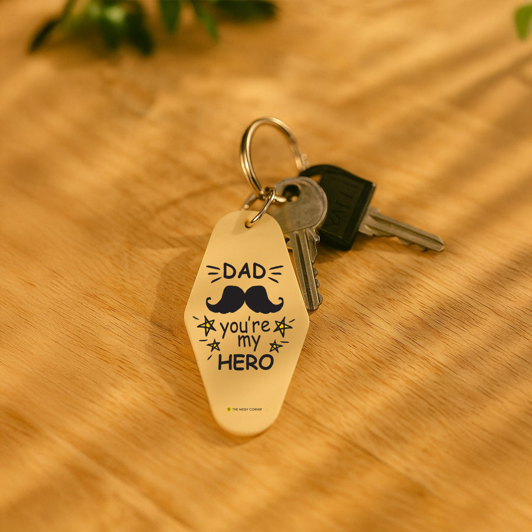 Acrylic Keychain - Dad is my hero