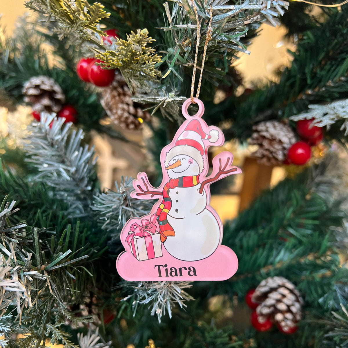 Personalised Christmas Ornament - Snowman