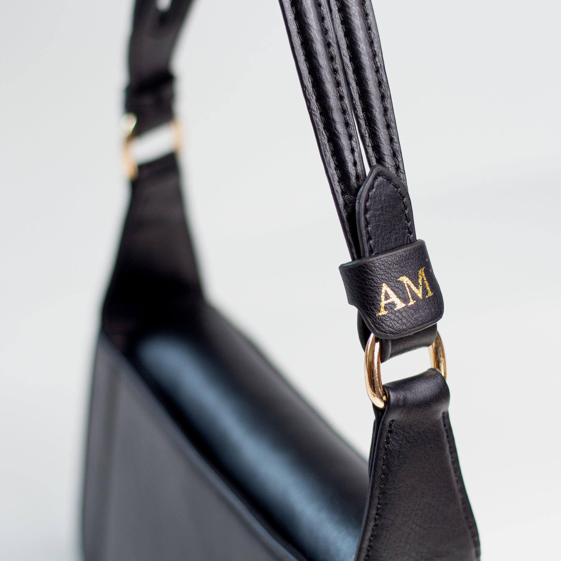 Personalised Women's Shoulder Bag- Black