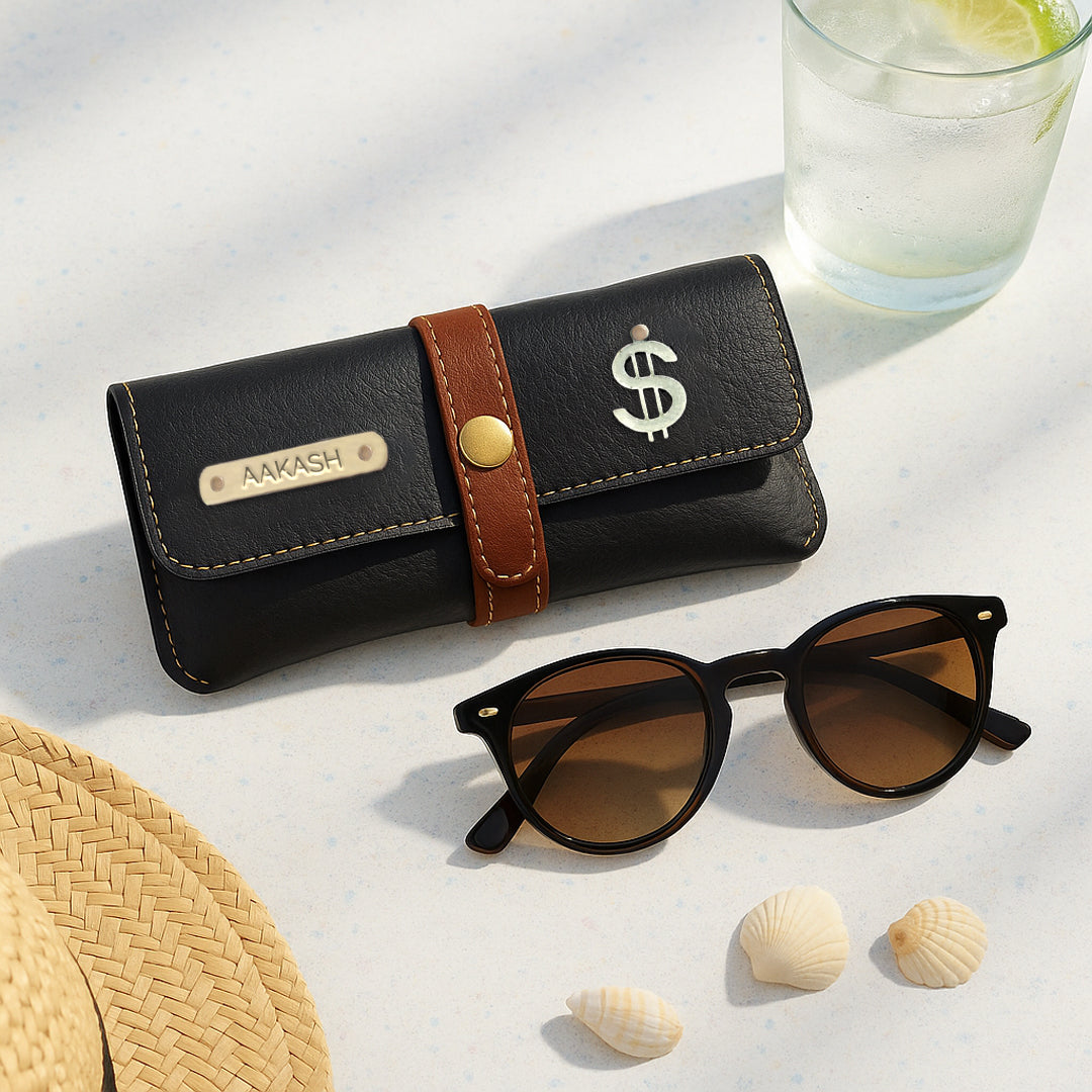 Eyewear Case With Strap - Black