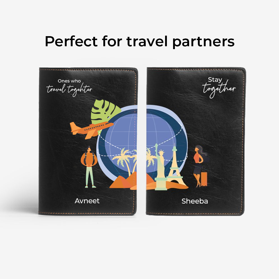 Stay together - Personalized Couple Passport Cover