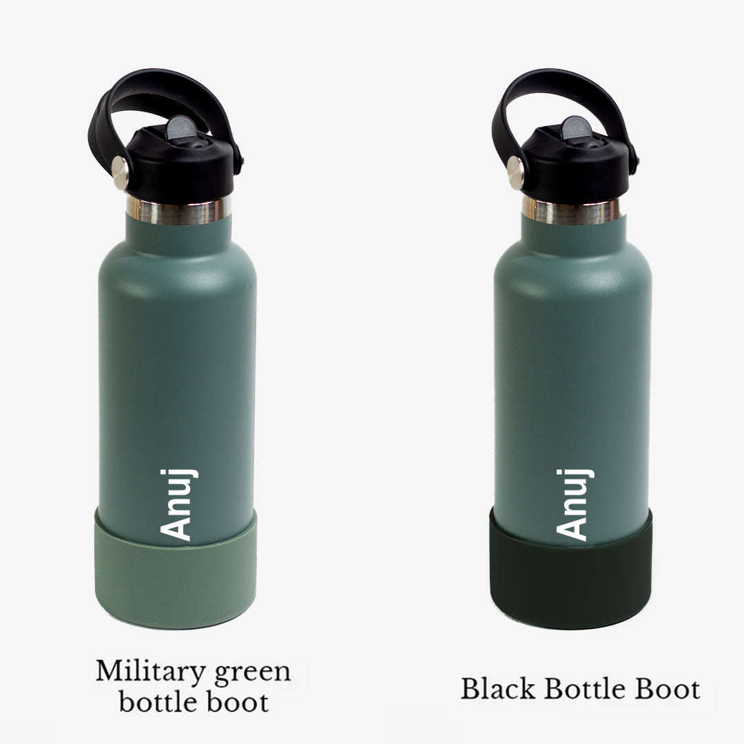 Quench Plus- Personalised Sipper Water Bottle - Military Green