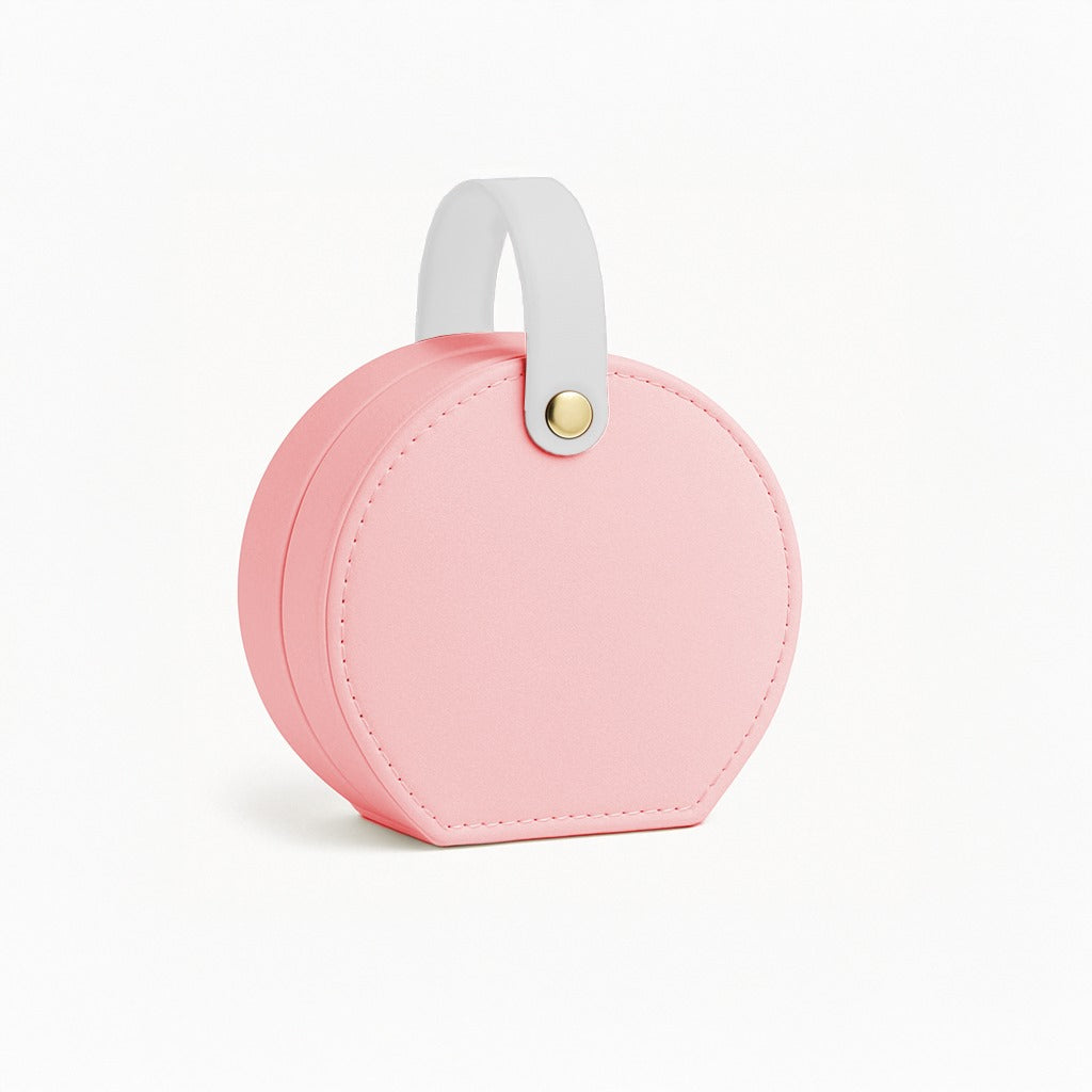 Stella Zip Travel Jewellery Box | Compact & Stylish Organizer- Pink