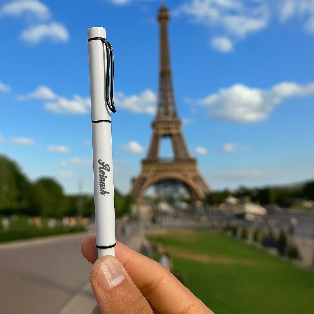 Sereno Personalised Pen - White