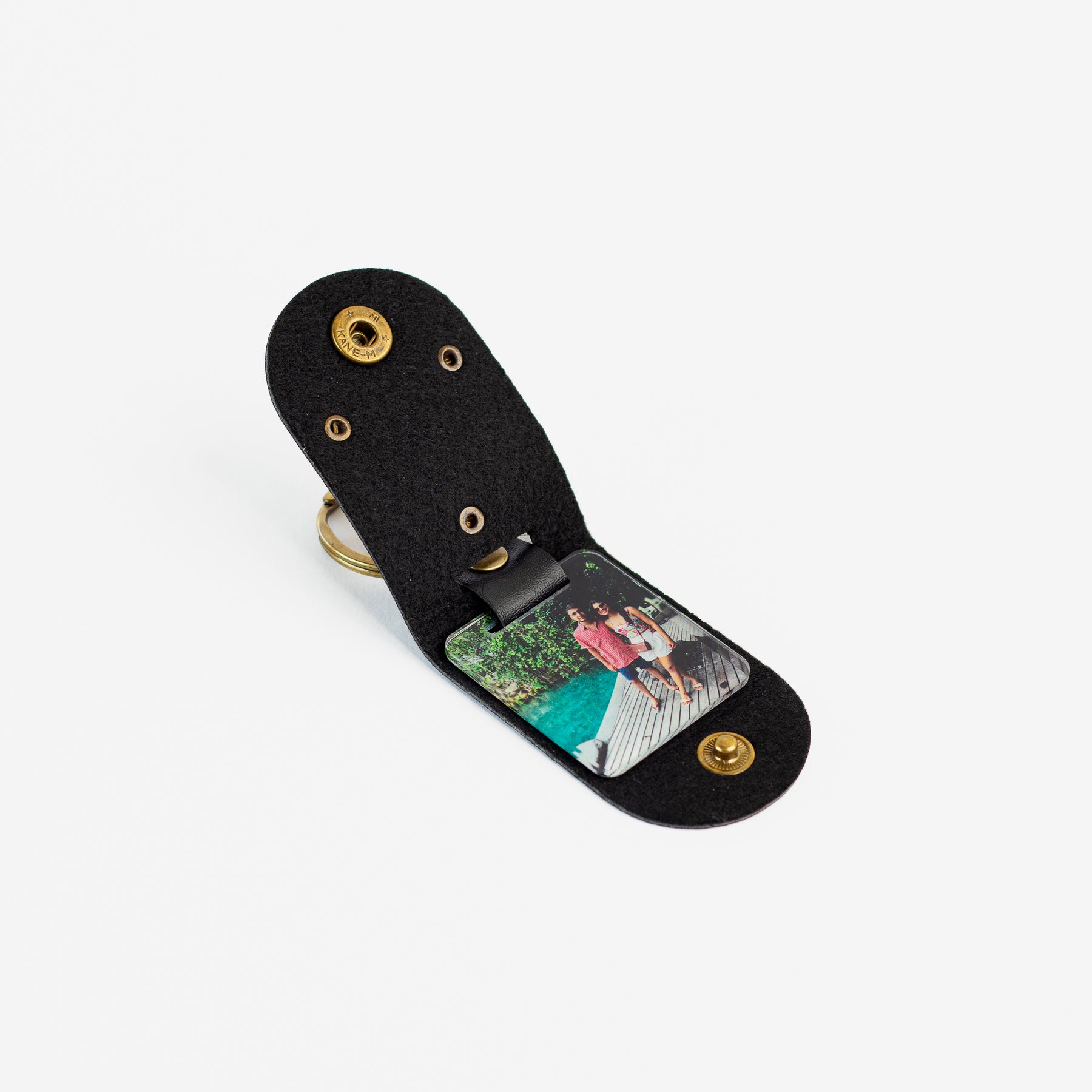 Personalised Photo Keychain - Black