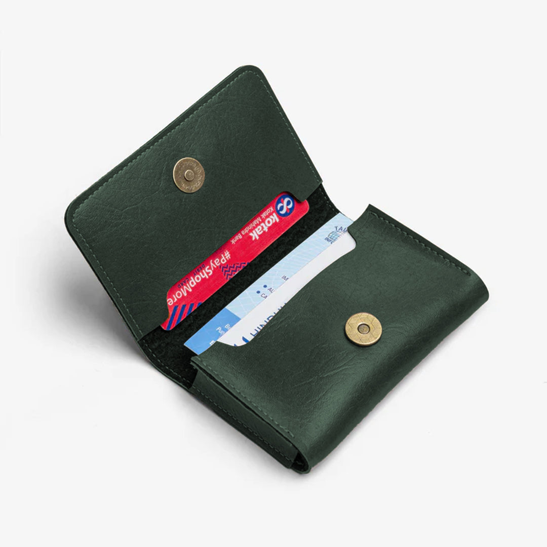 Business Card Holder/Wallet - Forest Green