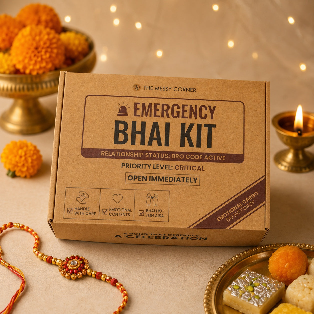 Premium Rakhi Gift Box - Personalised Hamper For Brother