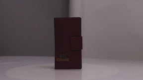 Personalised Travel Folder- Dark Brown