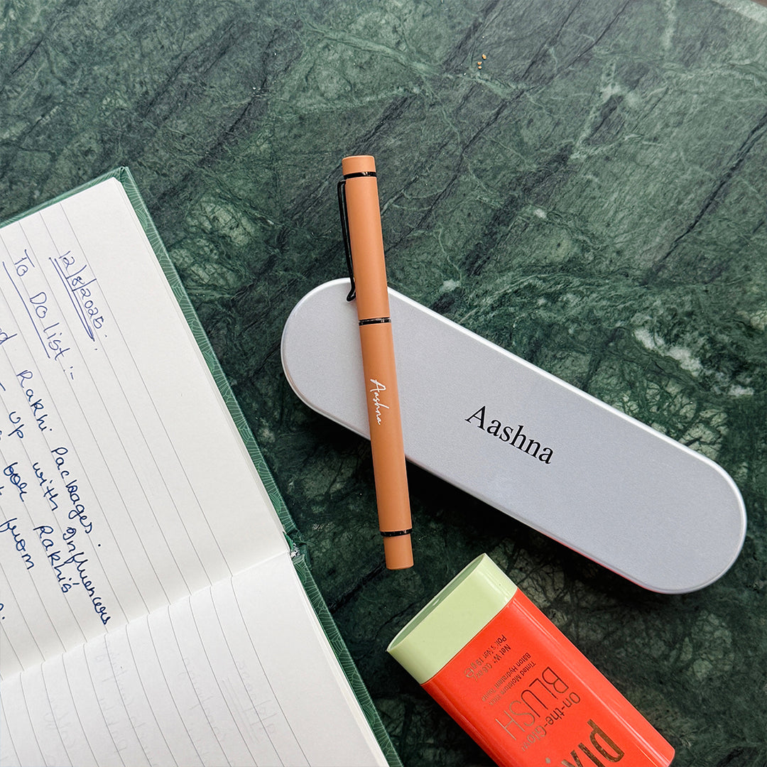 Sereno Personalised Pen - Warm Peach