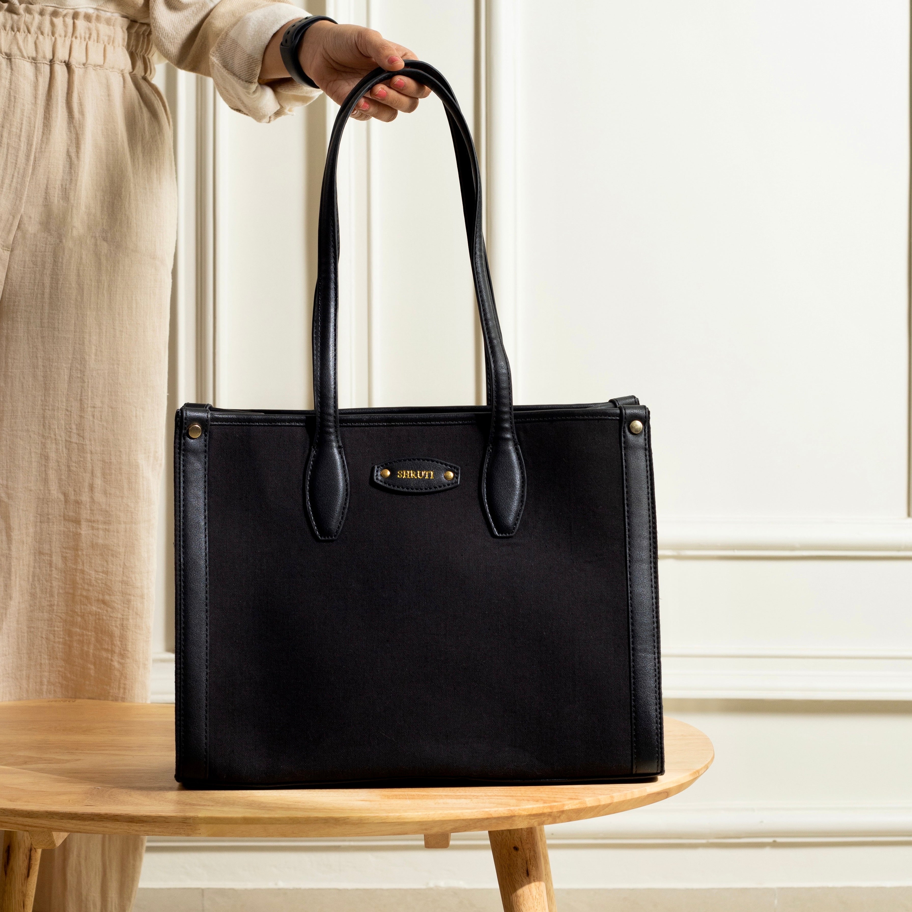 Personalised Everyday Work Tote - Black