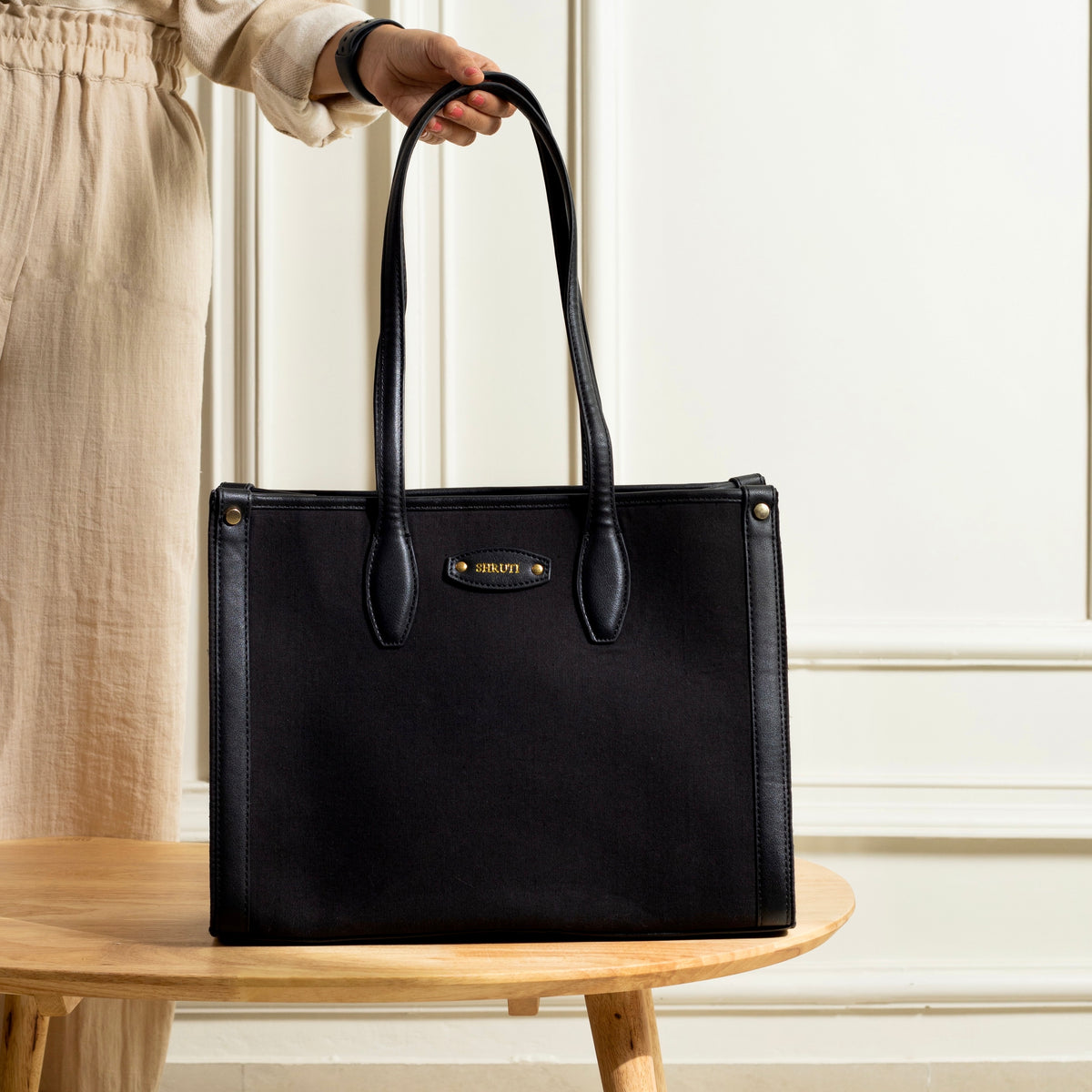 Personalised Everyday Work Tote - Black