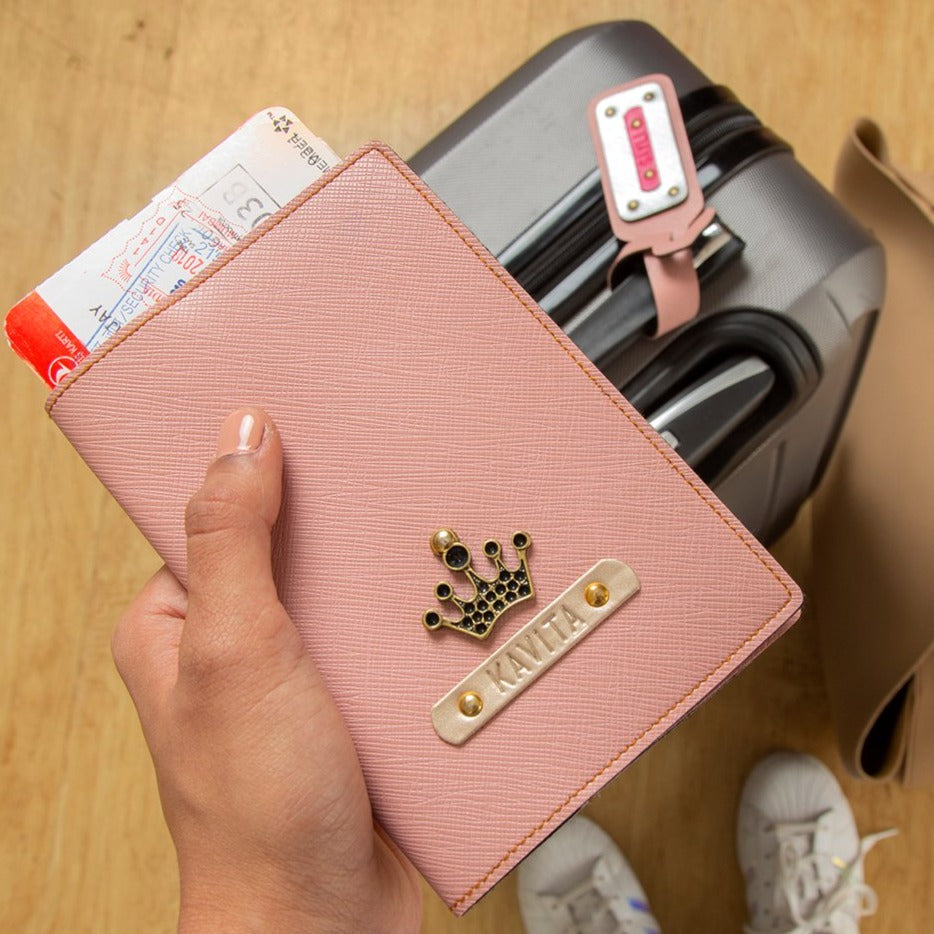 Buy Salmon Pink Passport Cover