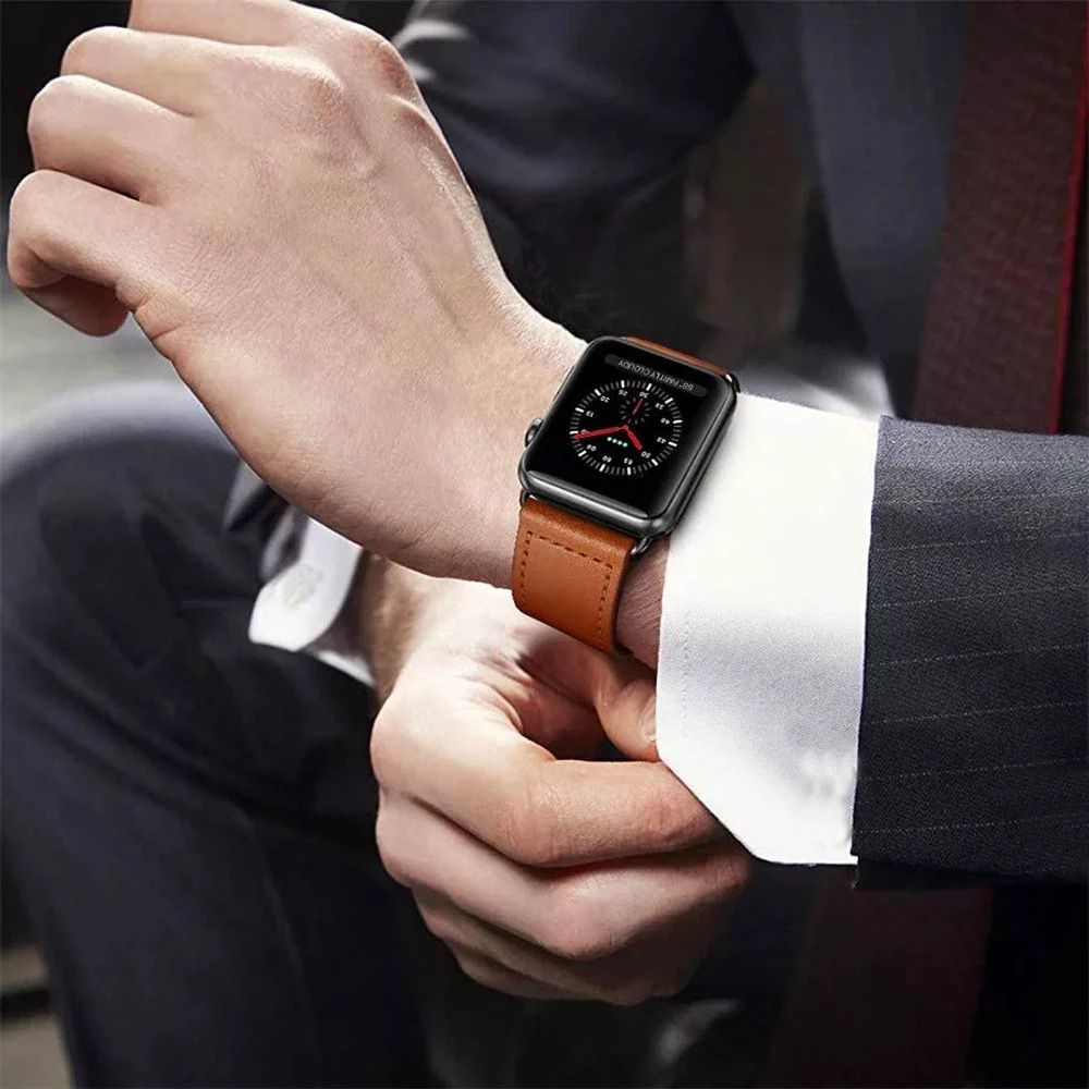 Personalised Apple Watch Band|Strap - Tan (38/40/41mm)