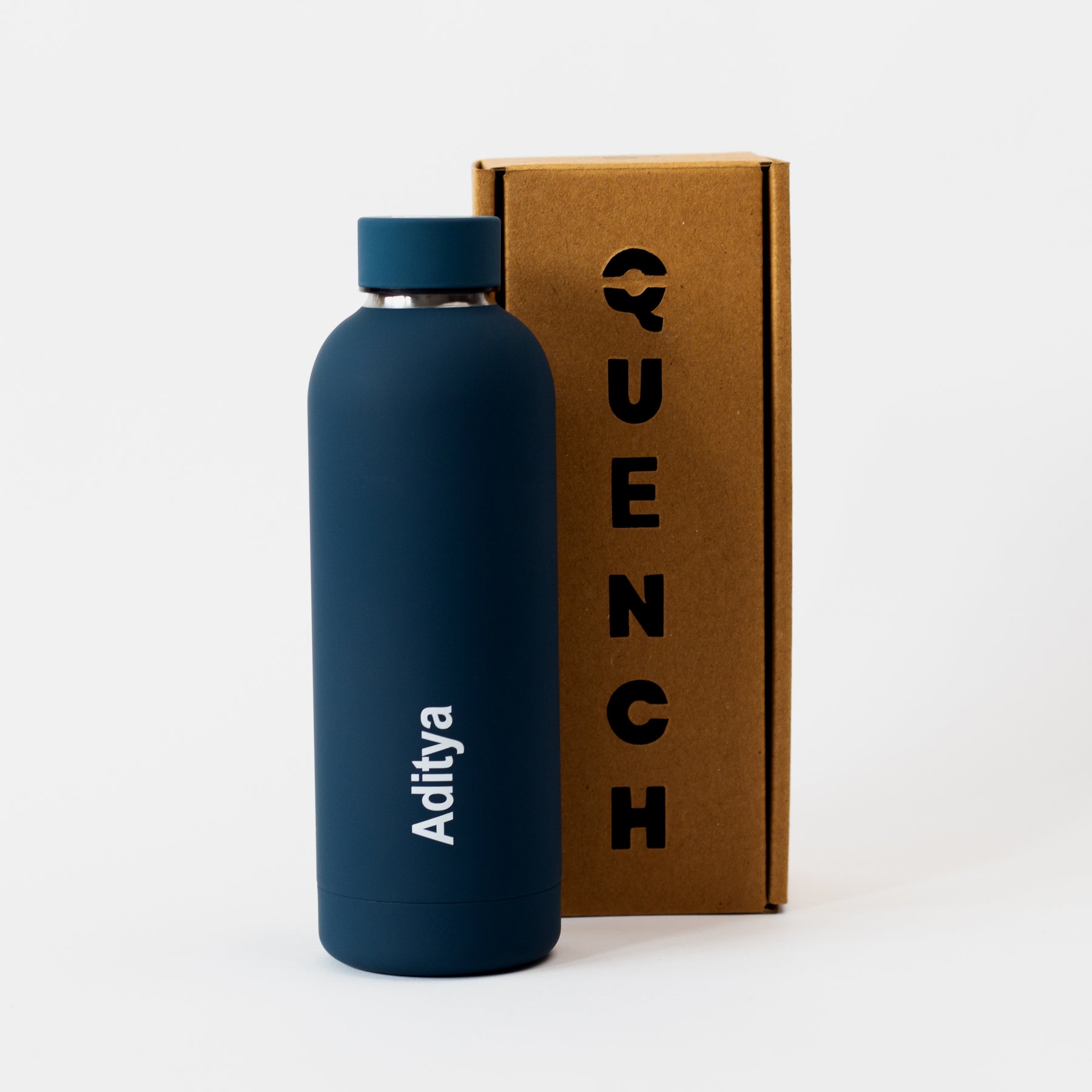 Quench - Personalised Water Bottle - Space Blue