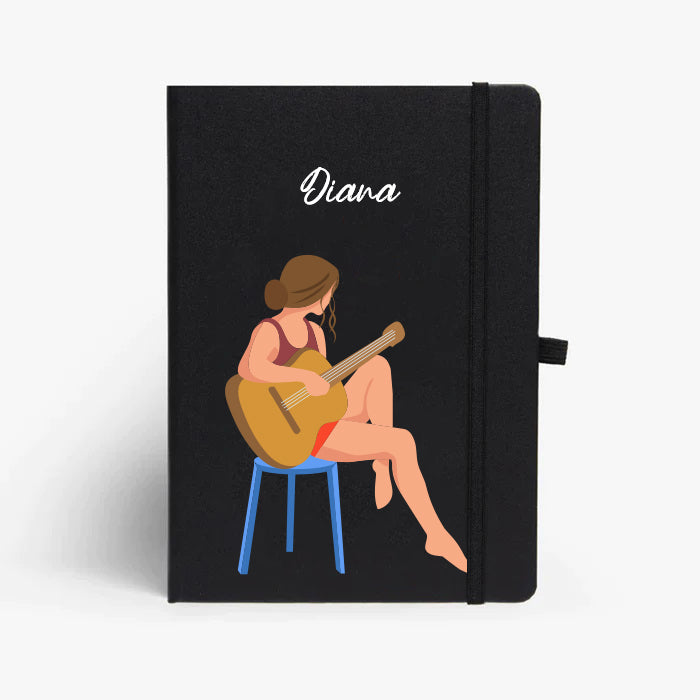 Personalised Hardbound Notebook - Strumming Stories