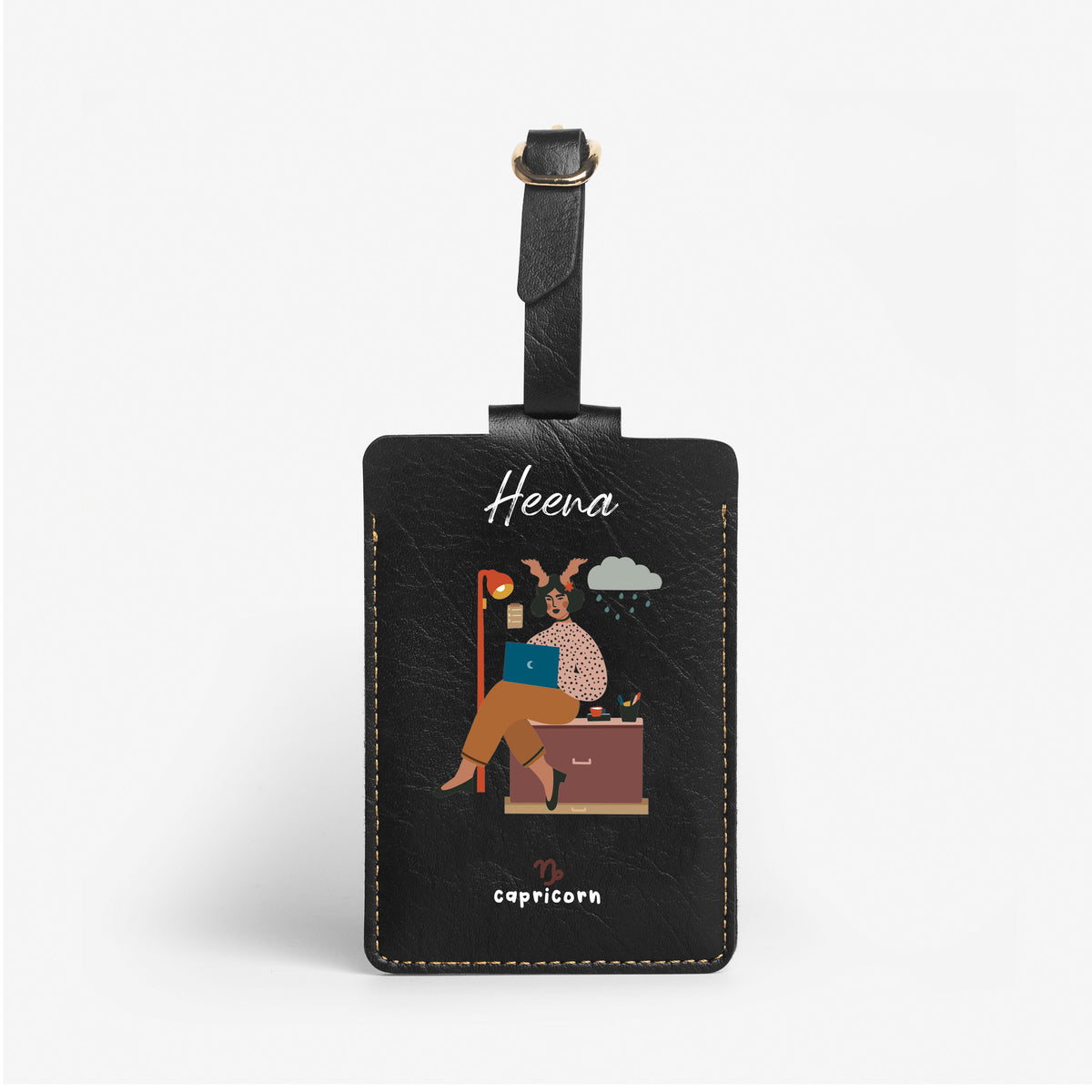 Personalised Luggage/Baggage Tag - Charming Capricorn