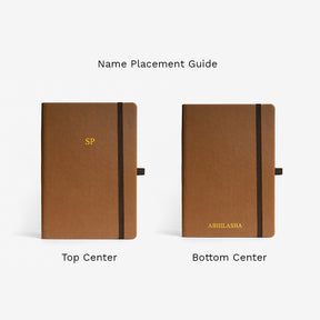 Personalised Hardbound Notebook - Tan