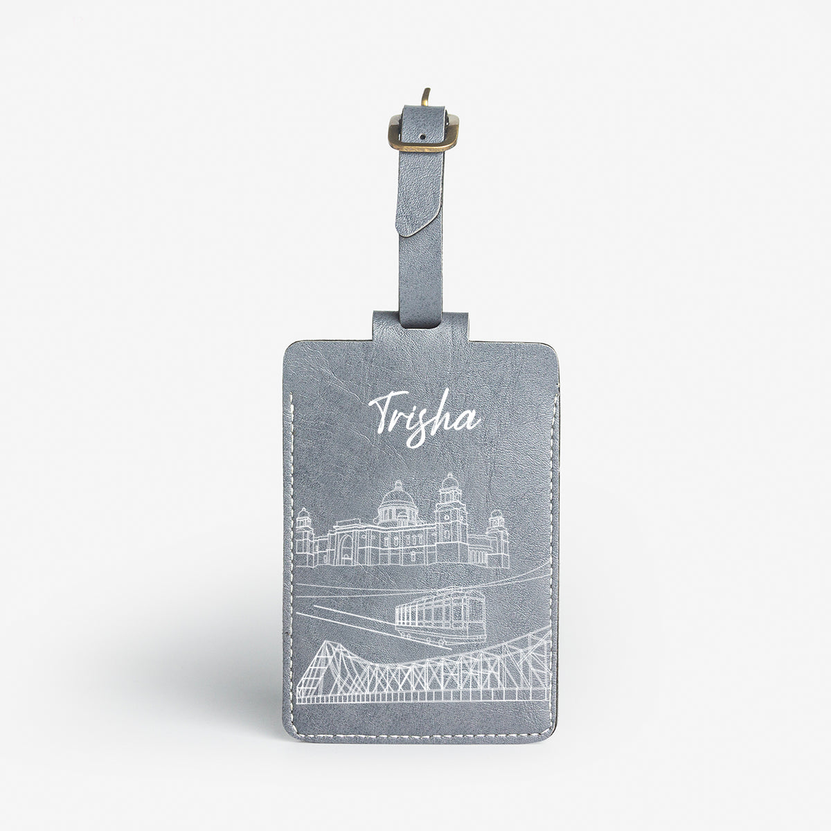 Personalised Luggage/Baggage Tag - Postcards from India - Kolkata
