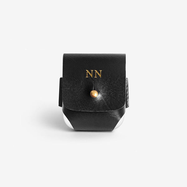 Monogrammed AirPods Cover Black