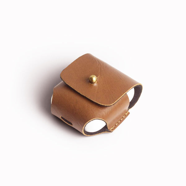 Monogrammed AirPods Cover - Tan