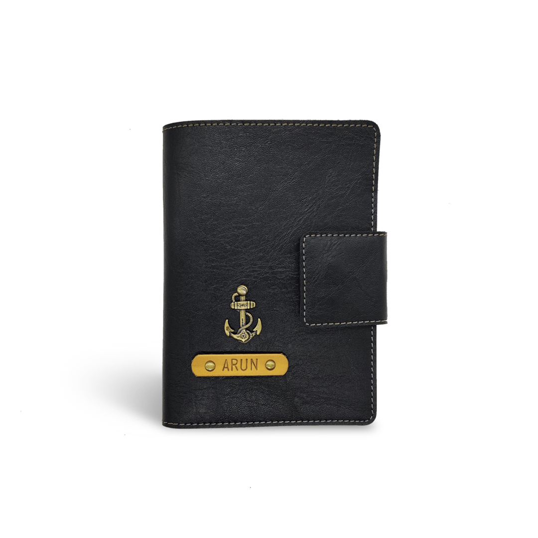 The Messy Corner OPTIONS_HIDDEN_PRODUCT Black Passport cover with button - Color Selected