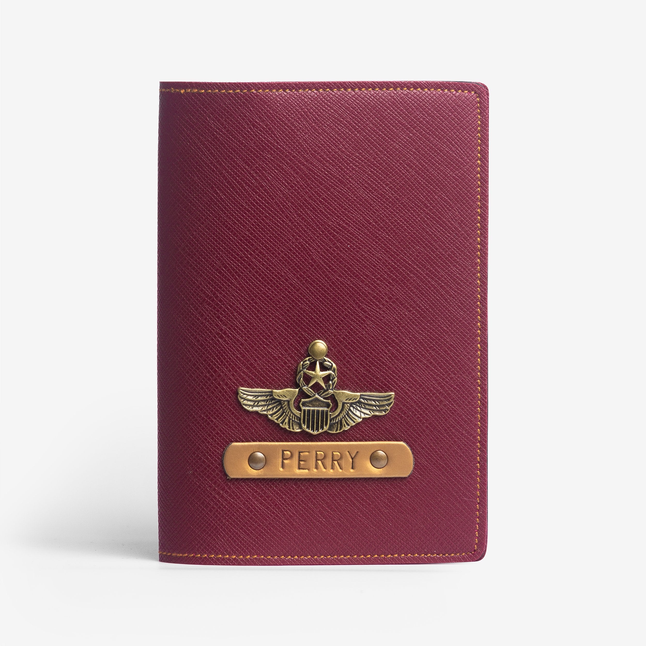 The Messy Corner Passport Cover Personalized Passport Cover - Wine