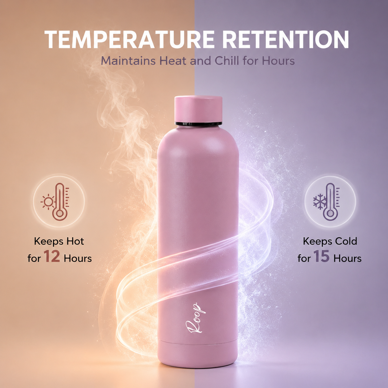 Quench - Personalised Water Bottle - Misty Rose
