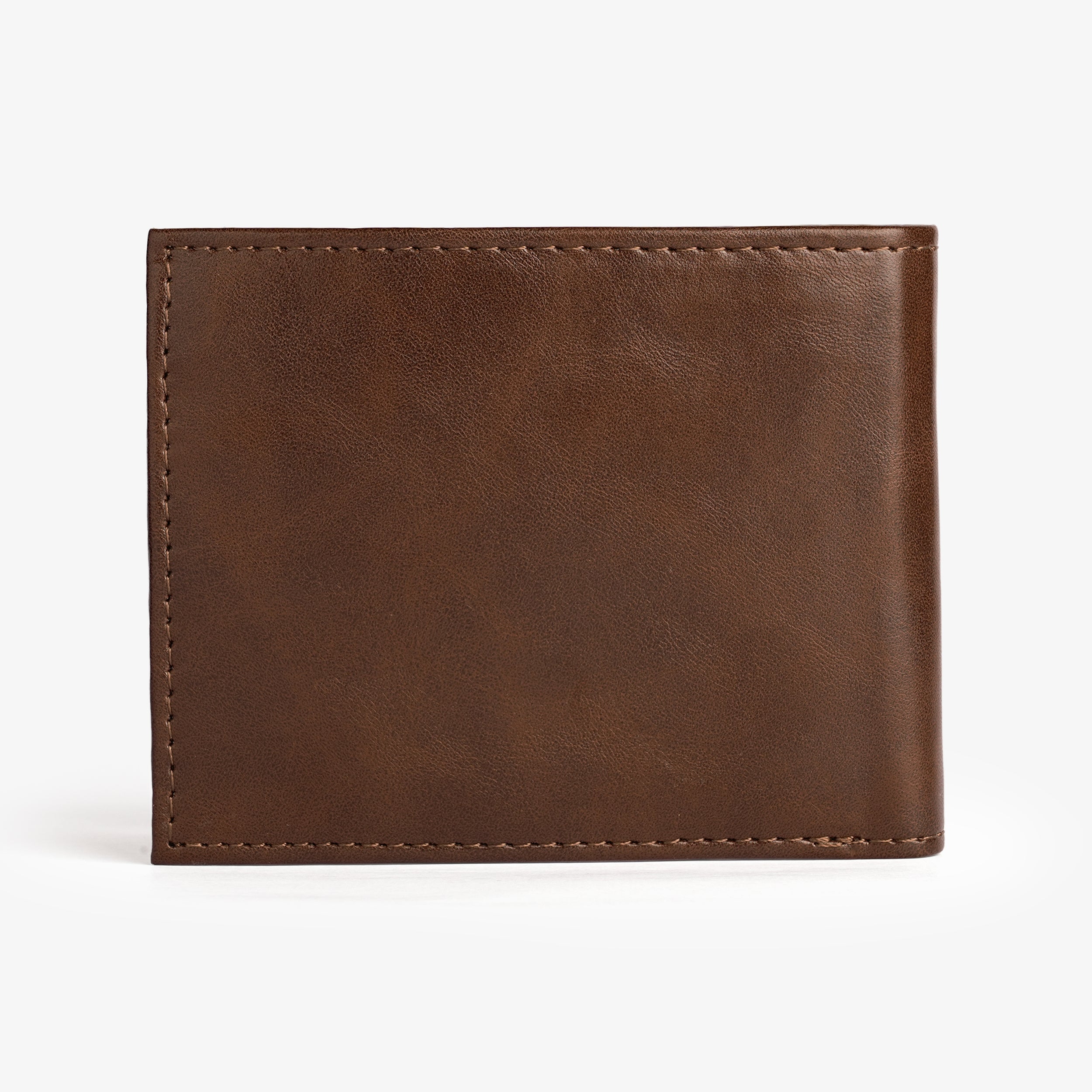 Personalised Mens Wallet with Charm - Chocolate Brown