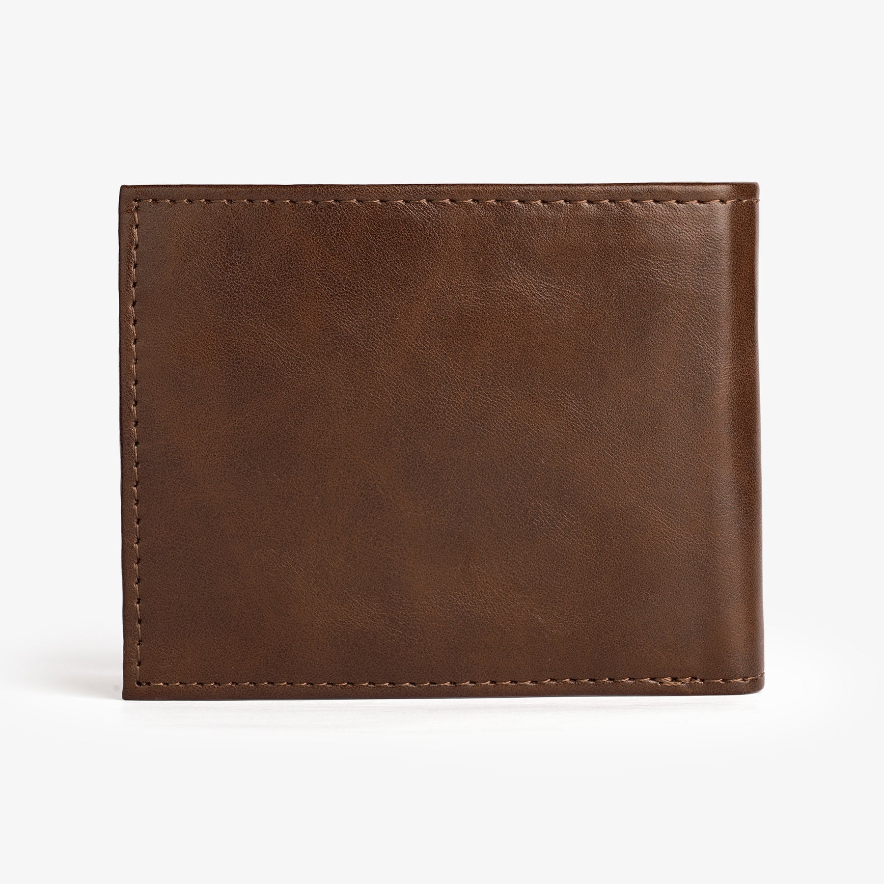 Personalised Mens Wallet with Charm - Chocolate Brown