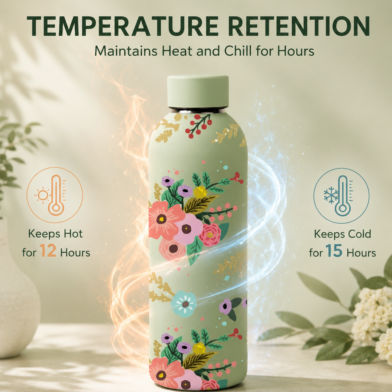 Quench - Insulated Water Bottle - Gardenia