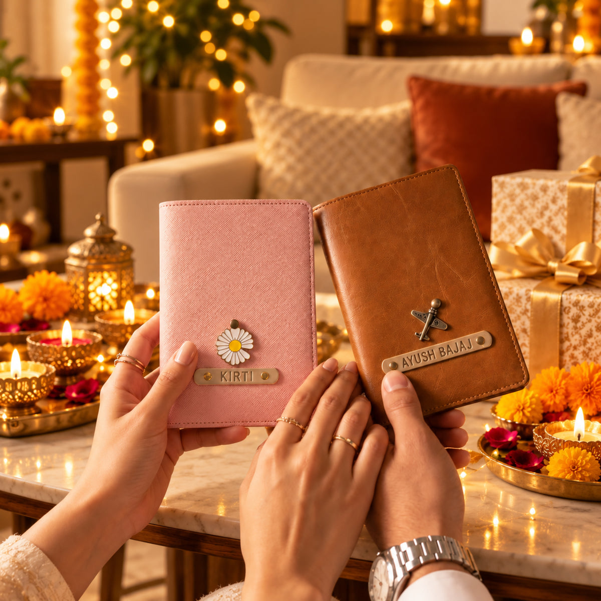 Personalized Couple Passport Cover