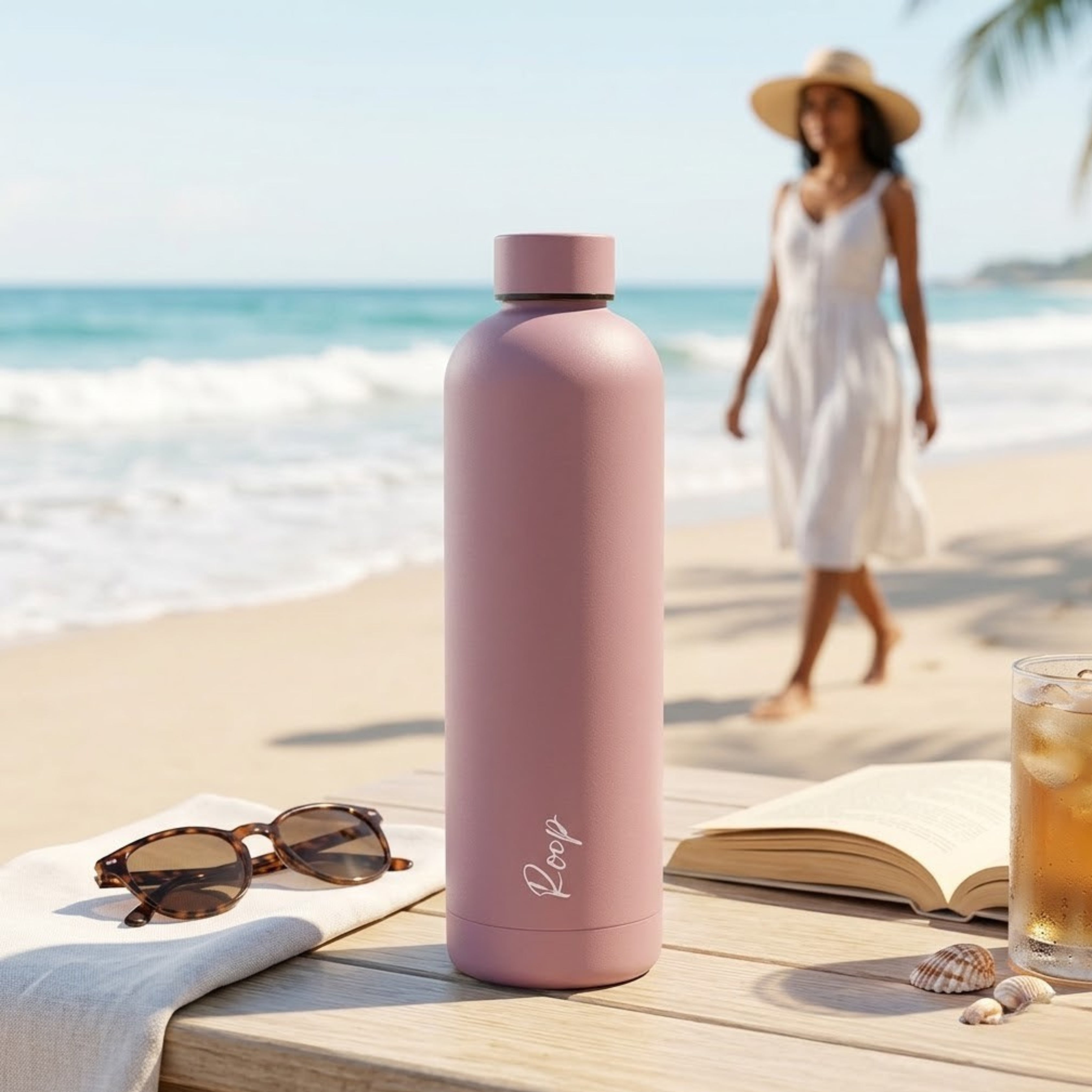 Quench - Personalised Water Bottle - Misty Rose