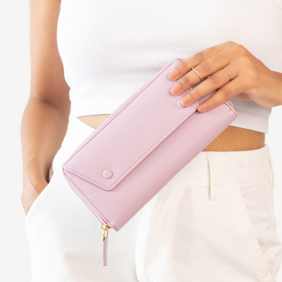 Verve Zip-around Womens Wallet - Lilac