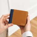 Personalized Leather Men's Wallet - Brown