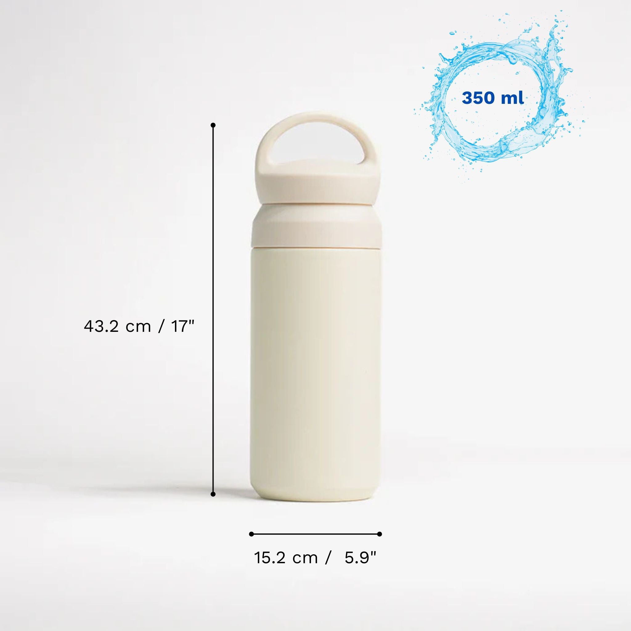 Personalised Insulated Travel Tumbler- Ivory