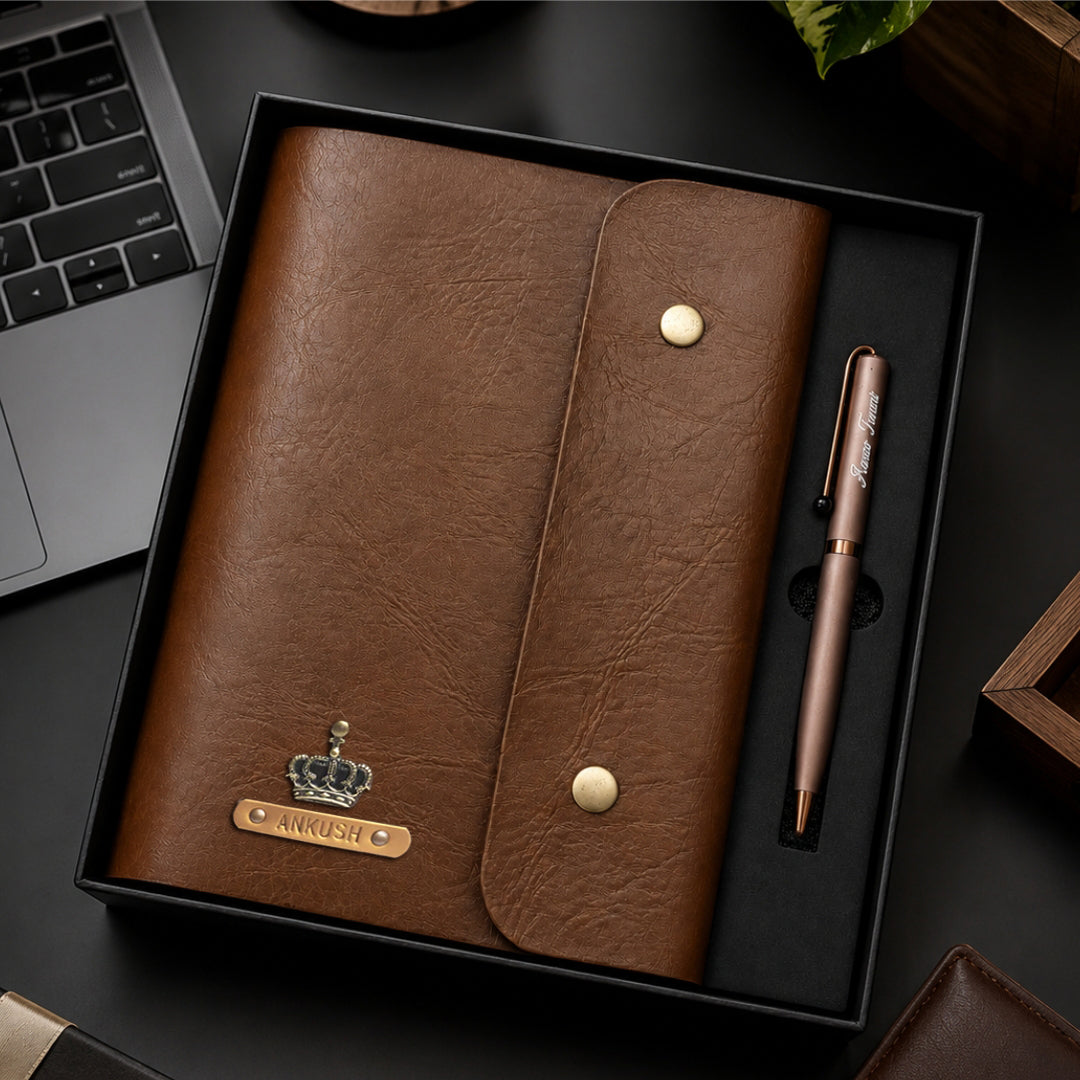 Personalised Work Essentials Duo - Diary & Pen