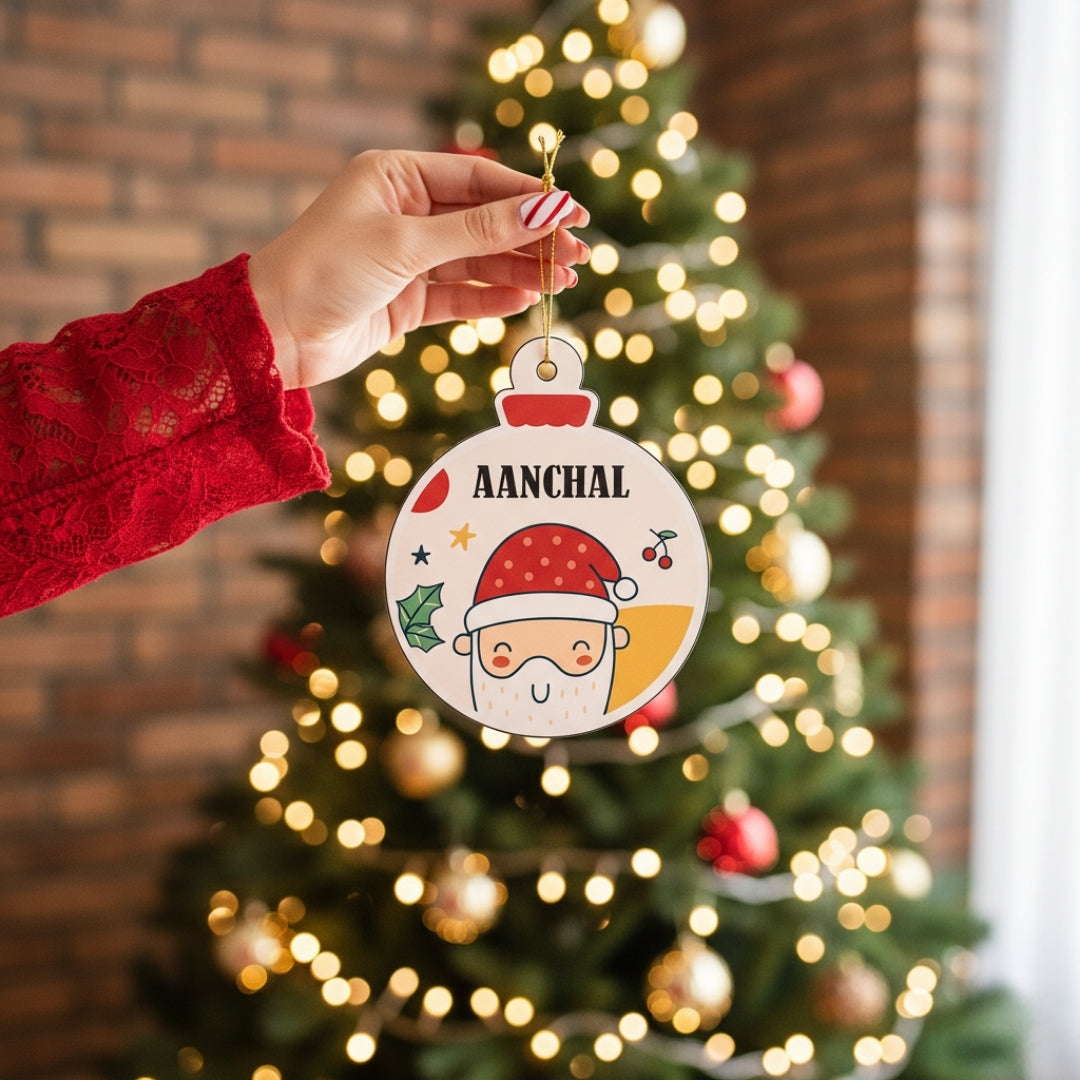 Personalised Christmas Ornament - Merry Santa