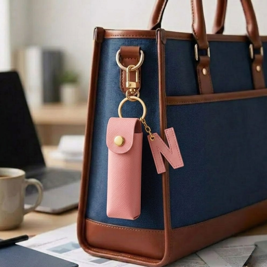 Personalised Lipstick Keychain - Salmon Pink