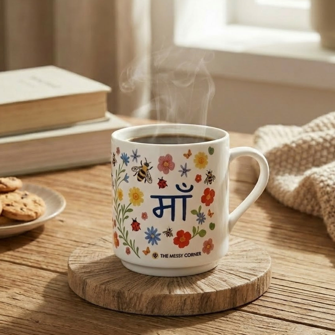 Maa Floral Ceramic Mug – Gift for Mom